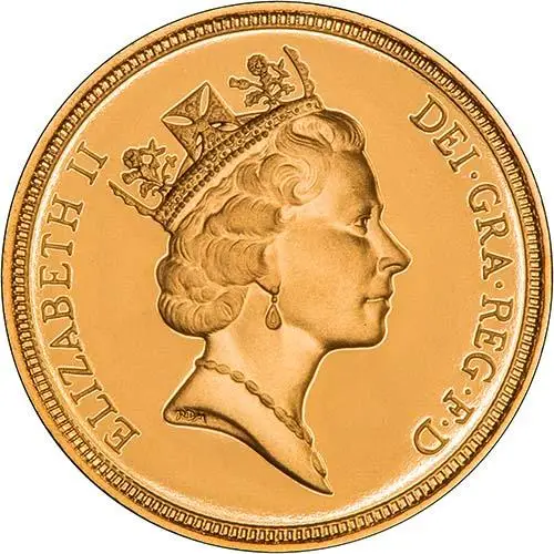 1994 Gold Sovereign Elizabeth II Proof Obverse
