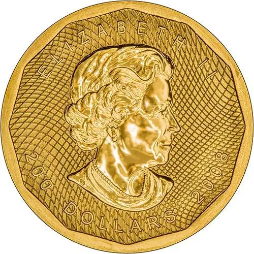2008 1 oz Gold Coin Maple 99.999 In Card Bullion 24859