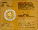2008 1 oz Gold Coin Maple 99.999 In Card Bullion 24858
