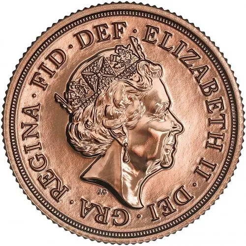 2018 Gold Sovereign Bullion Coin obverse chards image crop