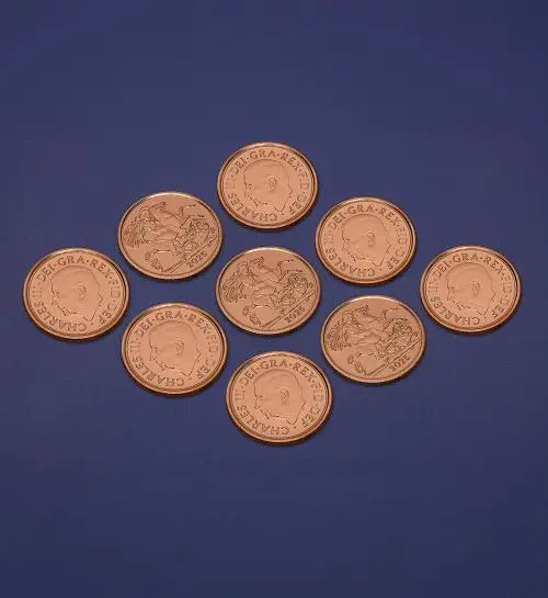 2025 Gold Half Sovereign Bullion Coin group shot 