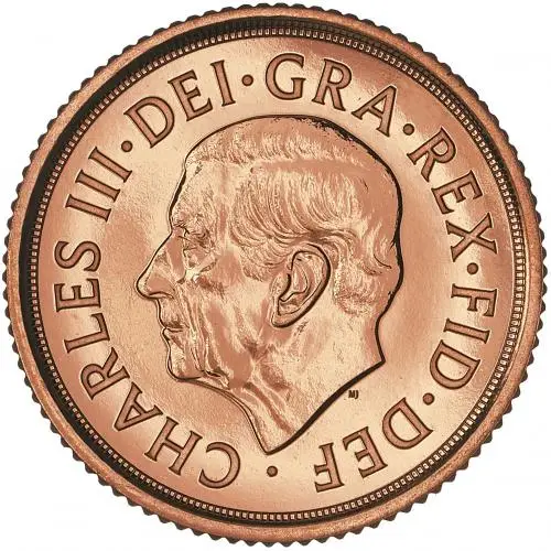 2025 Gold Half Sovereign Bullion Coin obverse