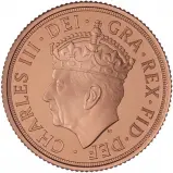 2023 Coronation of King Charles III Gold Proof Sovereign Obverse Chards