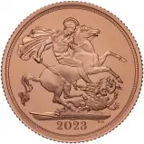 2023 Coronation of King Charles III Gold Proof Sovereign Reverse Chards