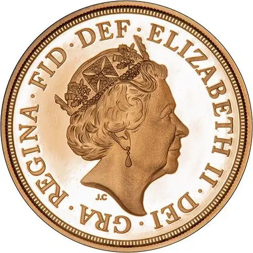 2019 Gold Proof Sovereign Queen Elizabeth II FIfth Portrait Jody Clark The Royal Mint 