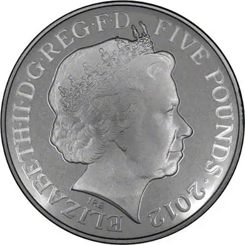 2012 UK Coin £5 / Crown Silver Proof Piedfort Paralympic Games 25090