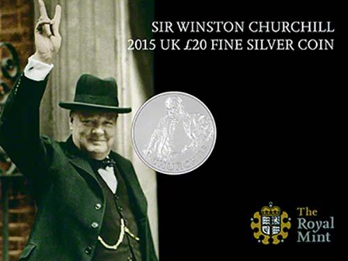 2015 Winston Churchill £20 Silver BU Coin l Chard