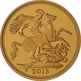 2018 5-Coin Gold Proof Sovereign Set Reverse