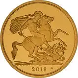 2018 5-Coin Gold Proof Sovereign Set £5 Reverse