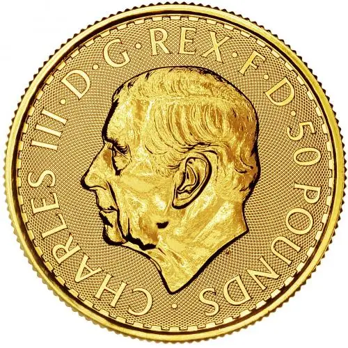 2024 Britannia 0.5 oz Gold Coin obverse crop chards image