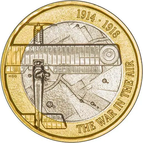 2017 UK Coin £2 BU Aviation - First World War 21259