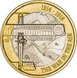 2017 UK Coin £2 BU Aviation - First World War 21259