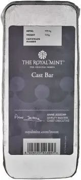 500g Silver Bar Royal Mint - Pre-Owned Obverse TRM img