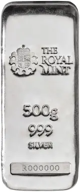 500g Silver Bar Royal Mint - Pre-Owned