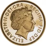 2004 Gold Full Sovereign Elizabeth II Proof Obverse