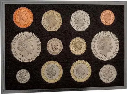 2005 Whole Coin Set UK Annual Proof - Standard 21824