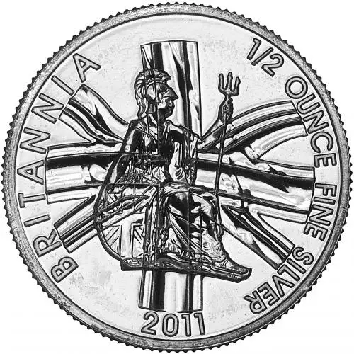 2011 0.5 oz Silver Uncirculated Britannia Coin  reverse