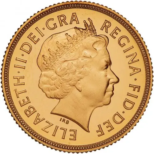2000 Gold Proof Sovereign Elizabeth II  Coin Single United Kingdom 2 Coins full sovereign obverse