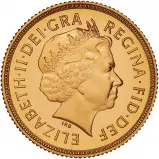 2000 Gold Proof Sovereign Elizabeth II  Coin Single United Kingdom 2 Coins full sovereign obverse
