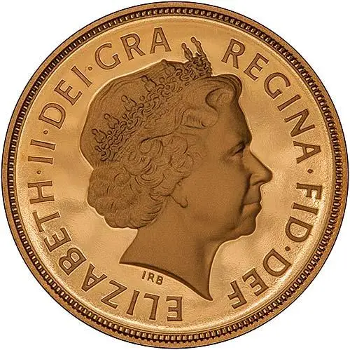 2010 Gold Full Sovereign Elizabeth II Proof Obverse