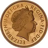 2010 Gold Full Sovereign Elizabeth II Proof Obverse