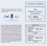 2002 Golden Jubilee Alderney and Guernsey Gold Proof 2-Coin Set cert and specs