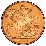2014 Gold Sovereign Elizabeth II Proof Reverse