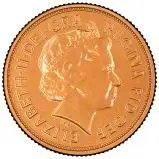 2014 Gold Sovereign Elizabeth II Proof Obverse
