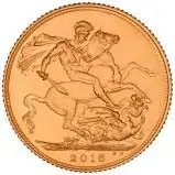 2015 Gold Full Sovereign Elizabeth II Proof Fifth Portrait 21025