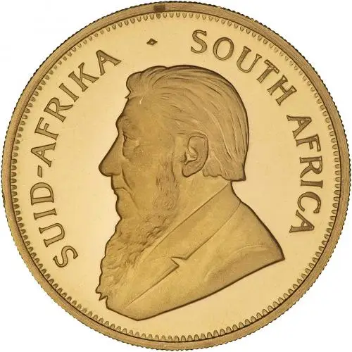 1983 Gold Proof 1 Ounce Krugerrand Coin in Capsule obverse