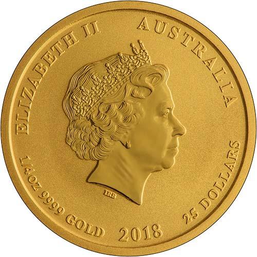 2018 Gold Year of the Dog 0.25 oz Bullion Coin | Chard