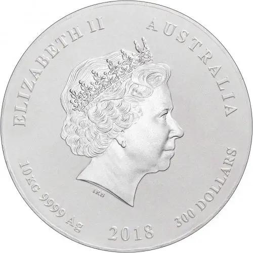 2018 10 Kg Silver Coin Lunar Year of the Dog Perth Mint Bullion 117