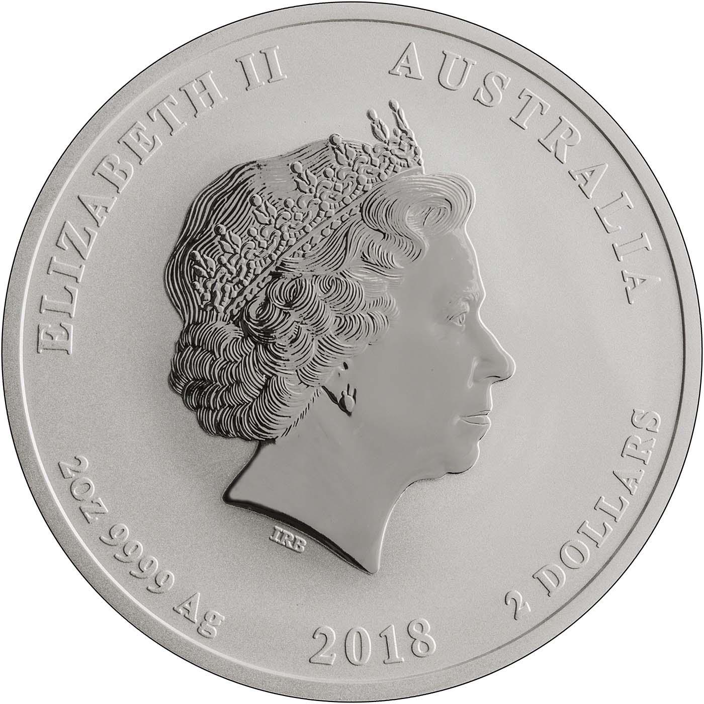 2018年 犬デザインとSUNSHINEの銀バー　1オンス　2枚 2018 Silver Year of the Dog 2 oz Bullion Coin | Chard
