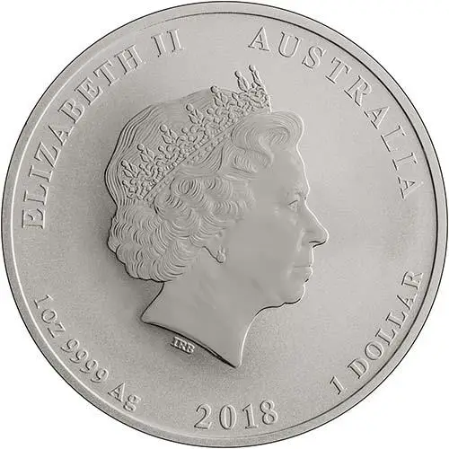 2018 1 oz Silver Coin Lunar Year of the Dog Perth Mint Bullion 24604