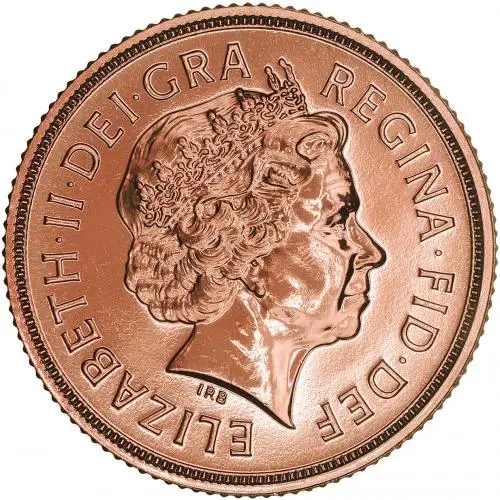 2010 Gold Sovereign Bullion Coin obverse chards image crop