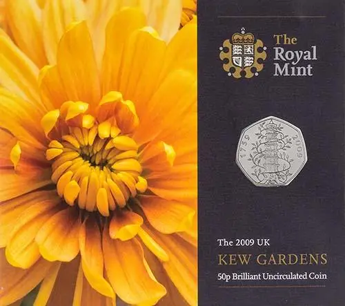 2009 UK Coin 50p BU Kew Gardens 23544