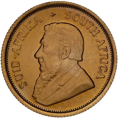 1982 Gold 1/10 Ounce Krugerrand Coin OBVERSE
