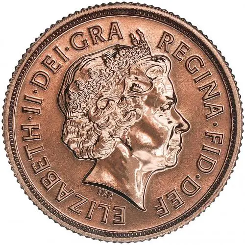 2015 Gold Sovereign Bullion Coin obverse image