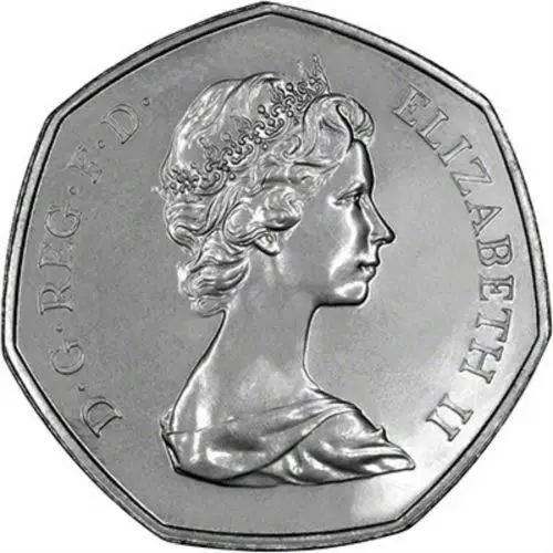 1973 UK Coin 50p aFDC European Economic Community 23587