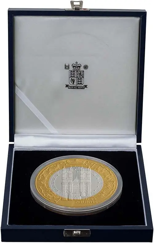 2002 Silver Alderney Fifty Pounds (£50) Proof 22645