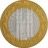 2002 Silver Alderney Fifty Pounds (£50) Proof