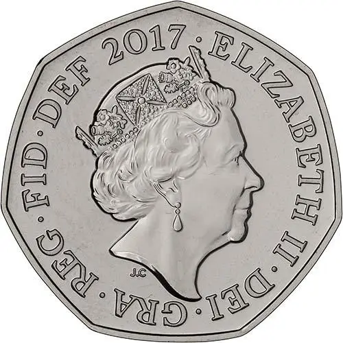 2017 UK Coin 50p BU Sir Isaac Newton 21984