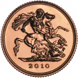 2010 Gold Half Sovereign Bullion Coin