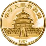 1987 0.25 oz Gold Coin Panda Bullion 23187