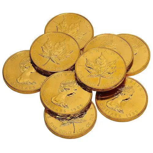 Gold Maple Leaf 1 oz Bullion Coin - Minty dates may vary 1