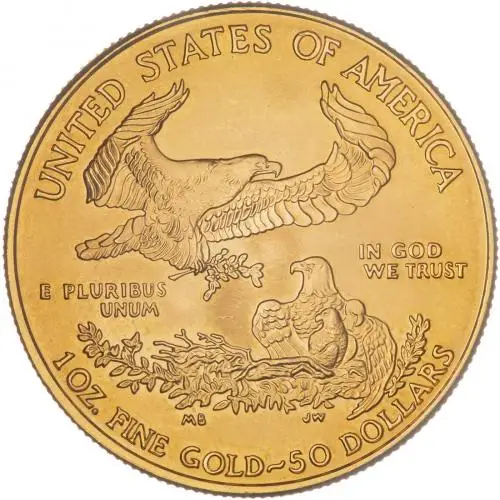 2000 Gold 1 Ounce Bullion Coin United States of America Reverse