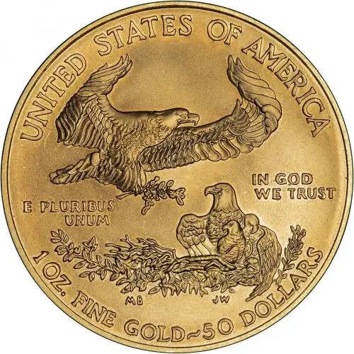 2005 1 oz Gold Coin Eagle Bullion reverse