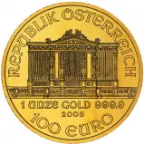 2008 Gold 1 oz Philharmonic Bullion Coin obverse