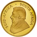 1987 Gold Proof 0.5 Ounce Krugerrand  Coin Single South Africa South African Mint obverse