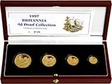 1997 Whole Coin Set Britannia - Four (4) Coins Gold Proof